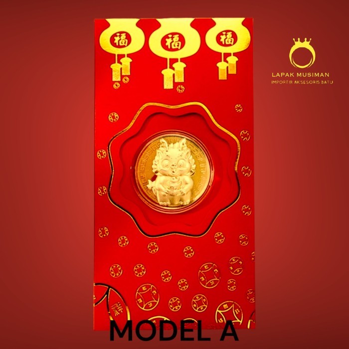 

ANGPAO EMAS HONGKONG IMLEK TAHUN 2024 SHIO NAGA SUPER MEWAH SUPER KERE - Model A