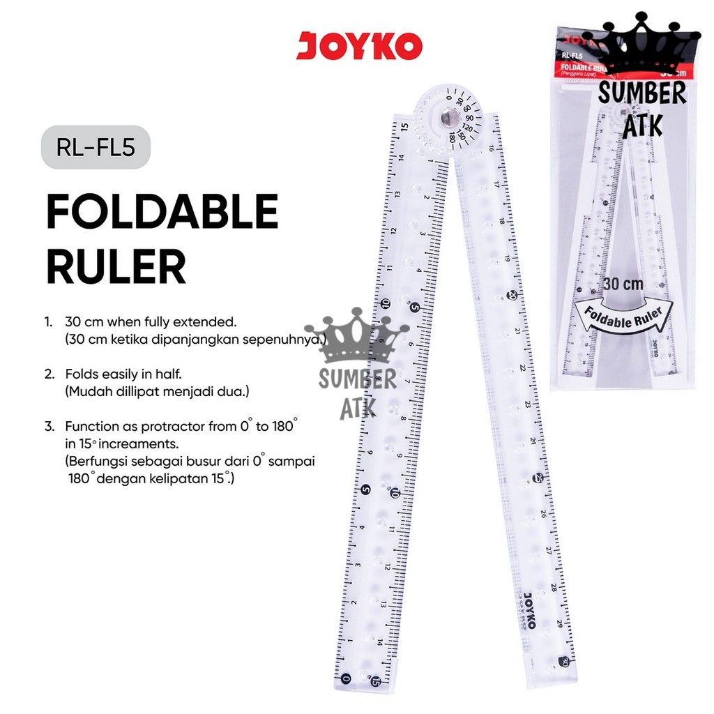 

Foldable Ruler Penggaris Lipat Joyko RL-FL5