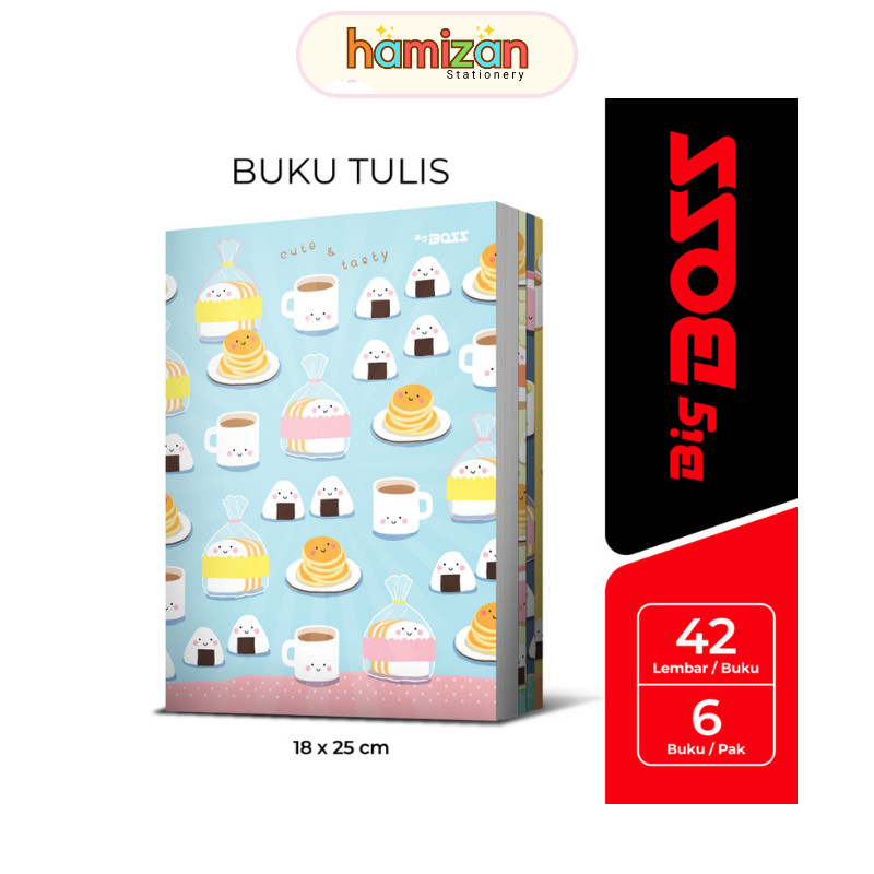 

Buku Tulis Big Boss 42 Lembar / Bigboss Sinar Dunia Sidu ( 1 Pack / 6 Buku) / BigBoss Buku Tulis 42 Lembar Murah Berkualitas