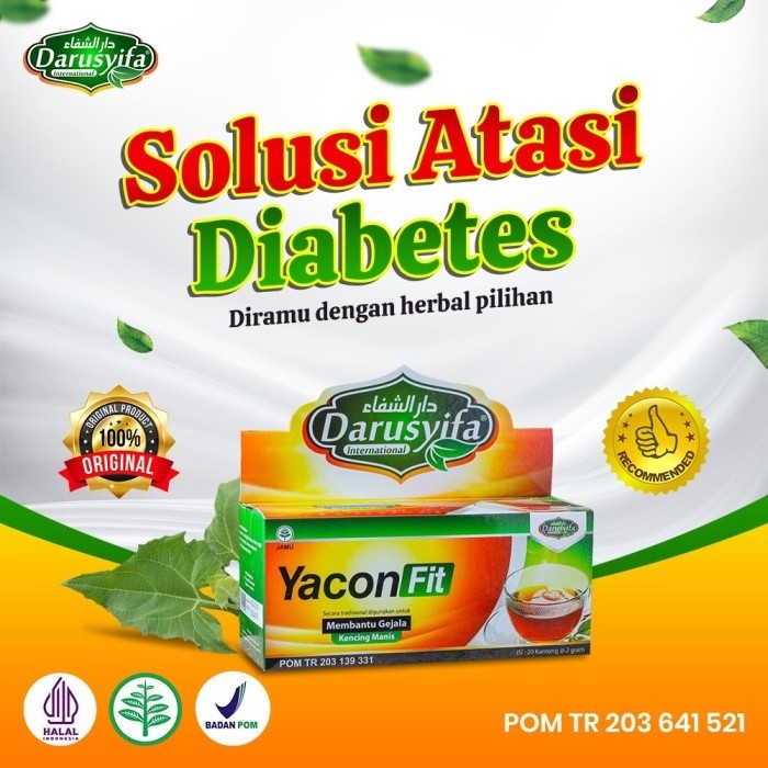

TEH CELUP YACON FIT YACONFIT DARUSYIFA TEH DAUN INSULIN TEH DIABETES
