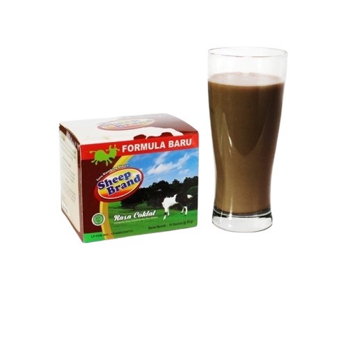 

Sheepbrand Susu Kambing Etawa | 1 Kotak 10 Sachet 200 Gram