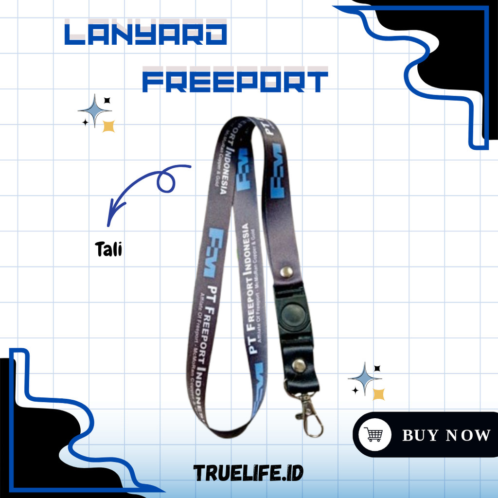

Tali ID Card/Lanyard FREEPORT INDONESIA [READY STOCK]