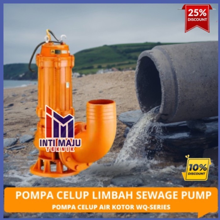 Pompa Celup Air Kotor Kapasitas Besar 3Inch 10hp 380V Submersible Pump