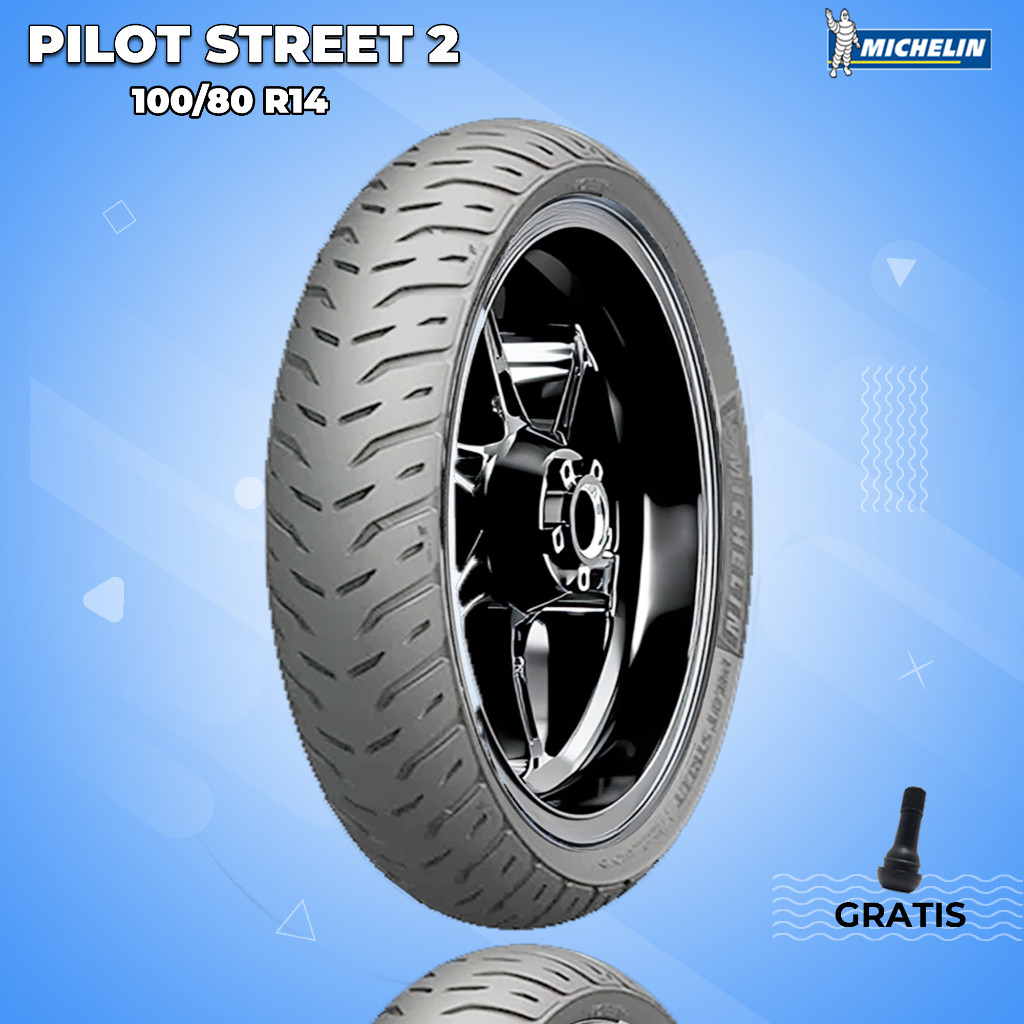 Ban Depan Motor PCX MICHELIN PILOT STREET 2 100/80 Ring 14 Tubeless