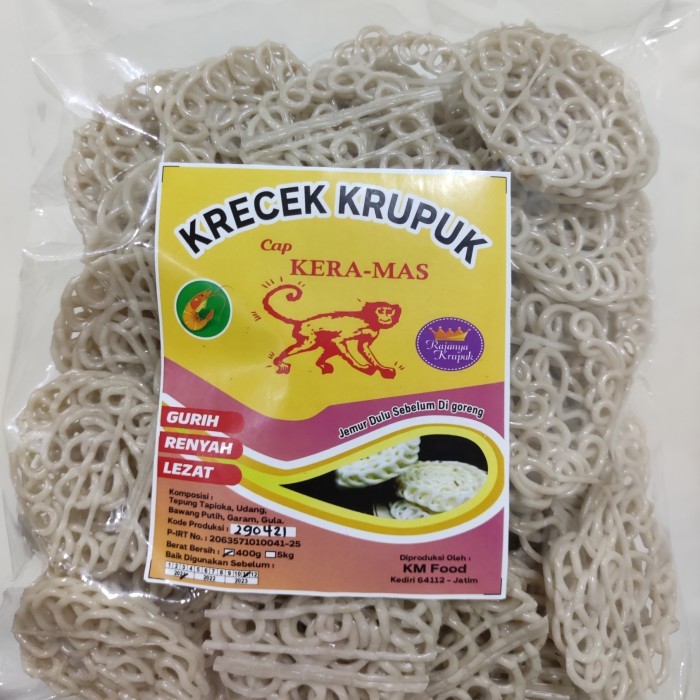 

Krupuk Spesial Cap Kera Mas - Original Bawang/ Terasi Udang - Bawang