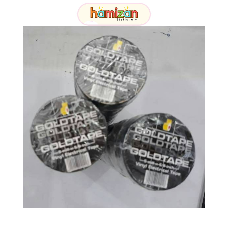 

Selotip solasi kecil hitam goldtape / PVC Goldtape Hitam Selotip Isolasi Listrik