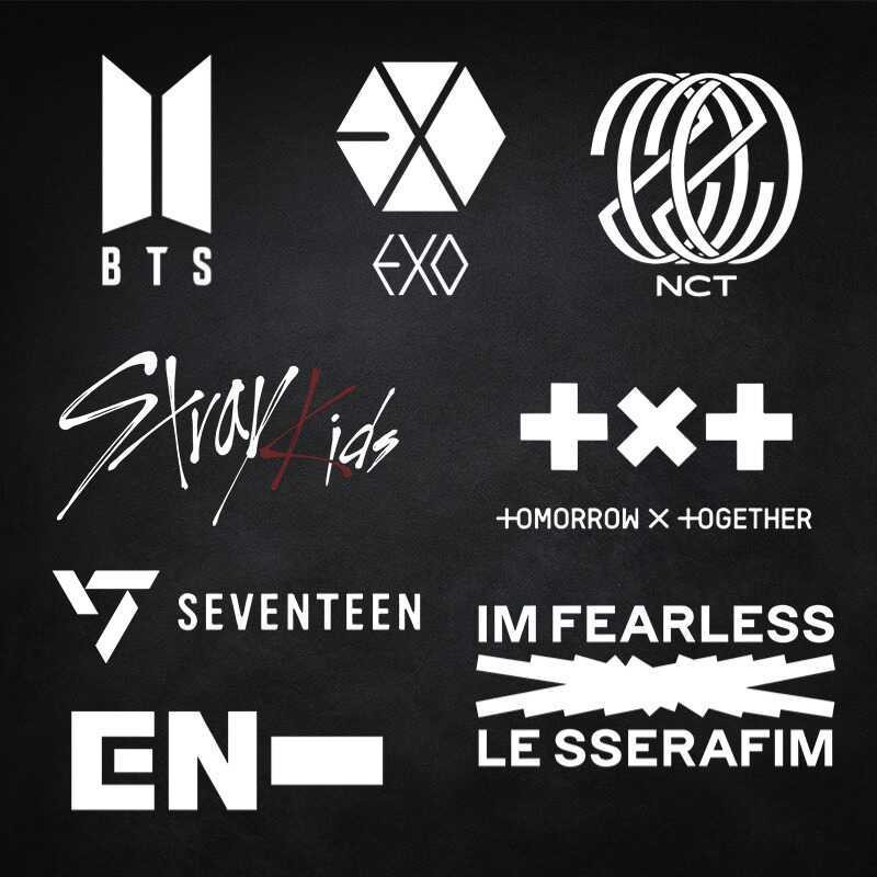 

Stiker Bumper BTS Seventeen EXO NCT DREAM Lesserafim Txt Stiker Penutup Goresan