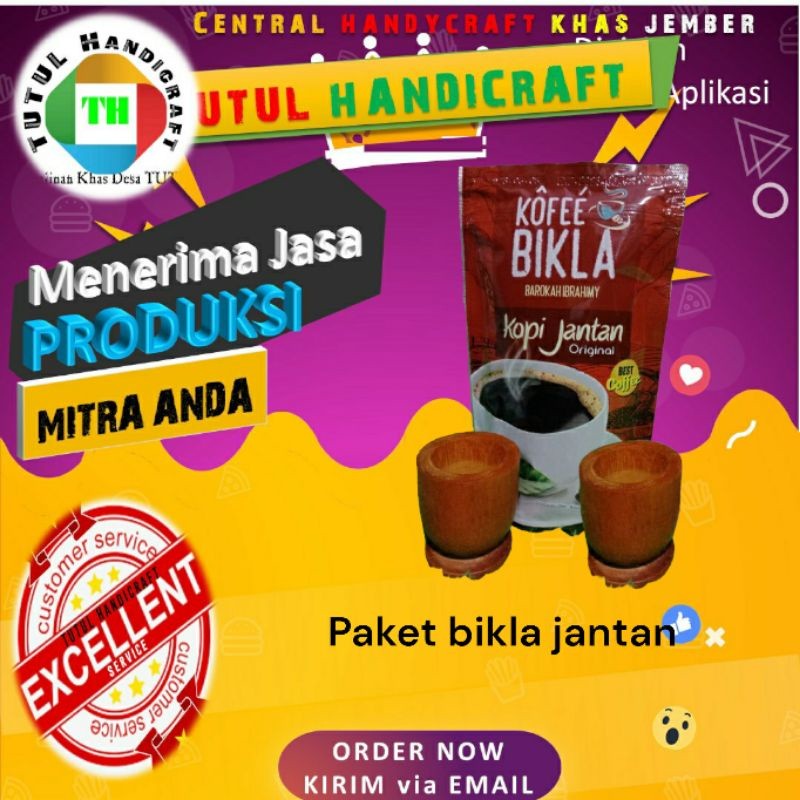 

IMRON PRIBADI Paket Kopi Bikla Jantan Original Gelas SECANG