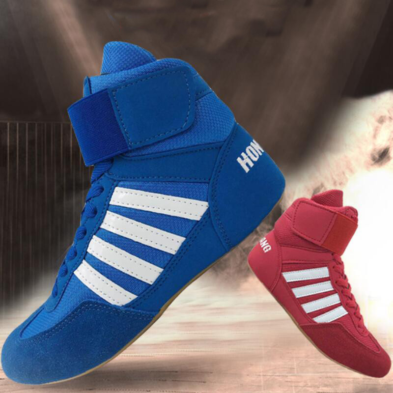 men women child boxing shoes Rubber outsole breathable Wrestling shoes Women wrestling costume shoes
