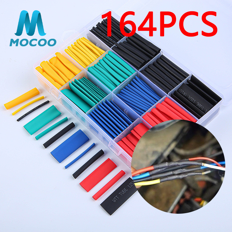 164 Pcs Isolasi Kabel Bakar Konektor Penyambung Kabel / Kabel Isolasi Bakar / Selang Bakar Warna War