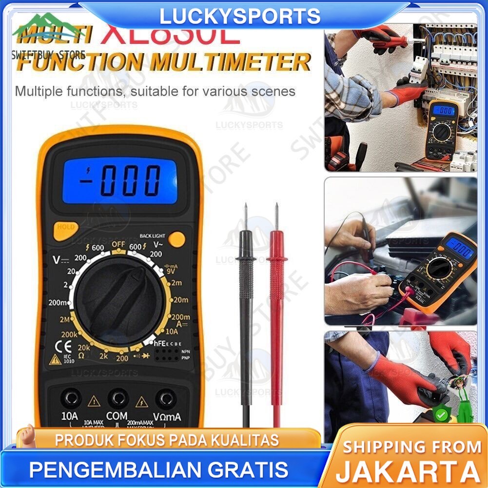 MINI Digital Multimeter AC/DC Voltage Tester - XL830L Multitester ORIGINAL LCD Digital Multitester D