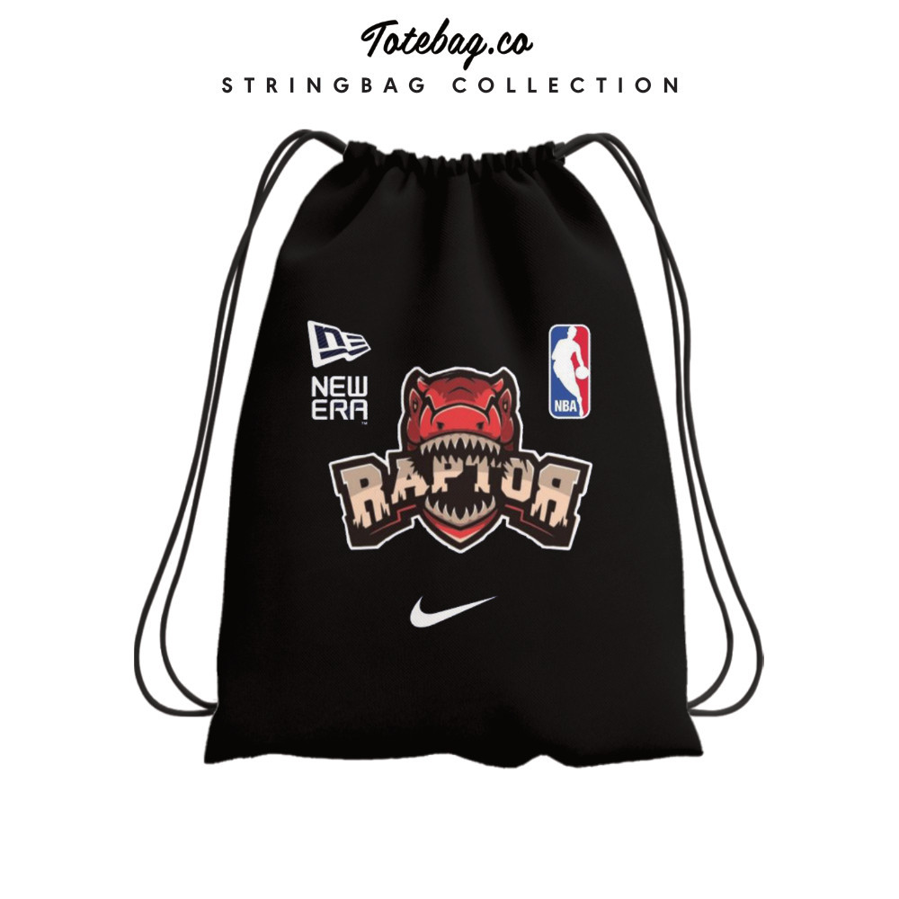 Promo Ransel sekolah Stringbag BASKETBALL NBA Raptor Mighty Duck Tas Serut