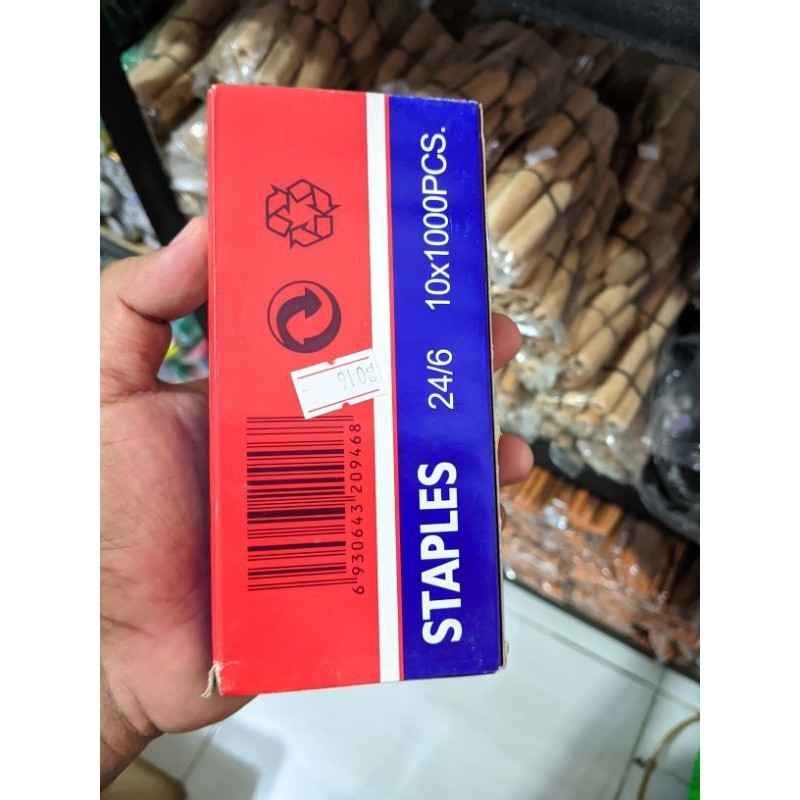 

peluru staples besar merah biru