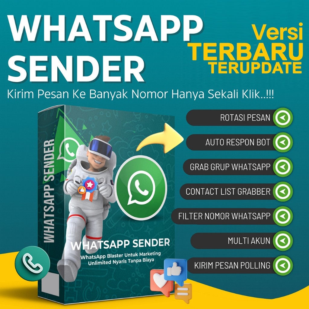 Whatsapp Blaster Pro Anti Blokir Anti Banned LISENSI ORIGINAL LIFETIME