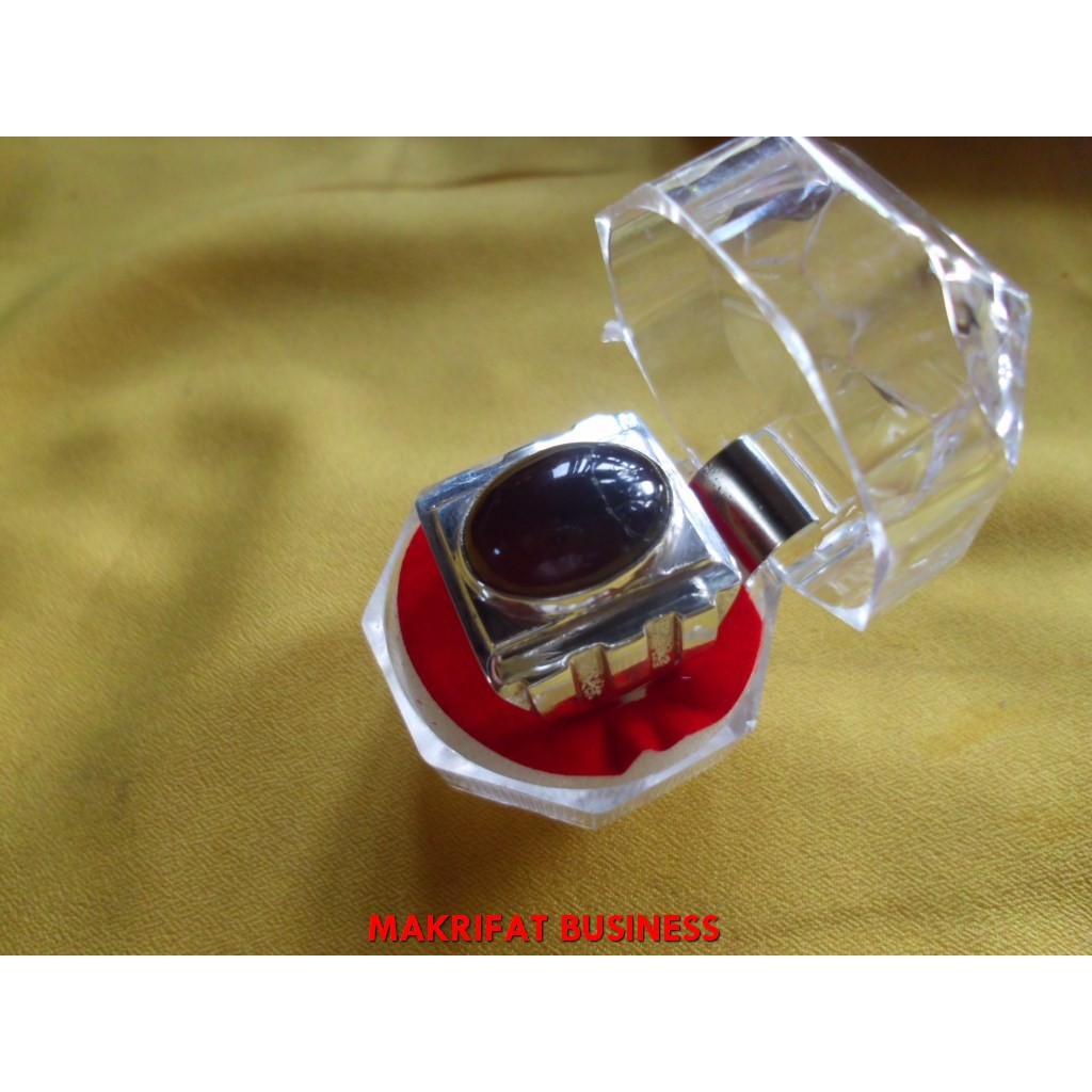 MAKRIFATBUSINESS Cincin perak batu FOSIL KAYU GALIH KELOR KRISTAL model 10