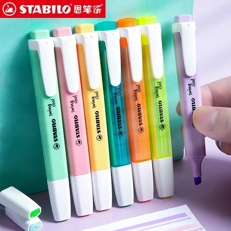 

Germany Stabilo Highlighter 275 Macaron Color Marker Pens Student Notes Safe Non-toxic Eco-Friendly School Supplies Stationery