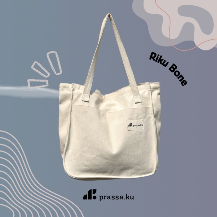 ☻BEST Quality ☻- [besty_mart3] Prassa.ku | Riku Bag Zipper | Oversized Totebag Pria Wanita Aesthetic
