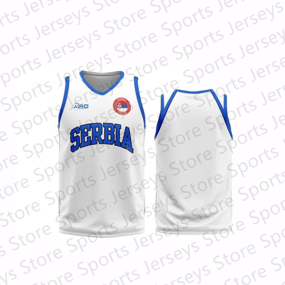 24/25 New Arrivals Serbia Basketball Serbia Basketball Jersey Basketball Men Vest Boy Basketball Tra