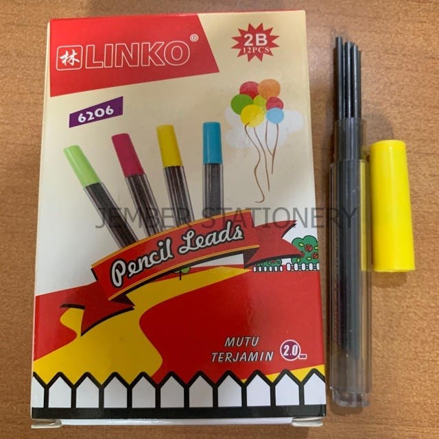 

(12tube) Isi Pensil Mekanik Linko 2.0MM | Isi Pensil Besar
