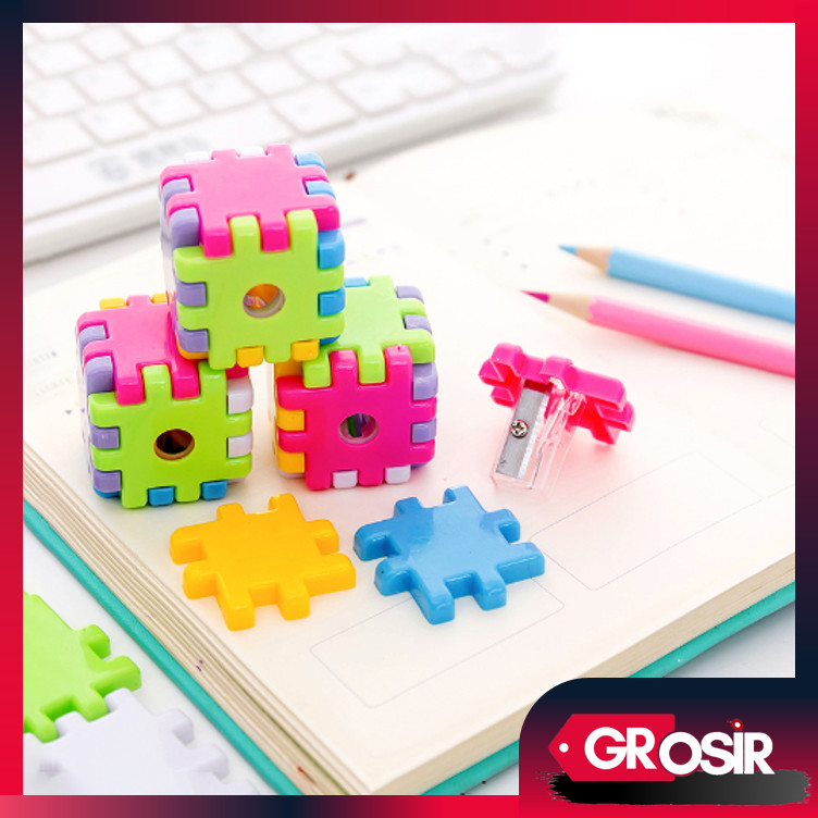 

Grosir - S5744 Peraut Pensil Putar Rautan Pensil Karakter Puzzle / Rautan Pensil Mini Bentuk Puzzle / Serutan Pensil Model Puzzle