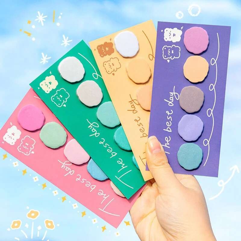 

1 Piece Lytwtw's Cute Cartoon Sticky Notes Adhesive Office School Supplies Stationery Memo Pad Index Notepad