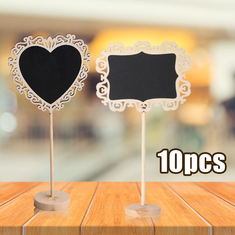 10pcs Mini Chalkboard Mini Papan Tulis Mini Papan Kapur Menu Cafe Papan Tulis Kapur Kecil