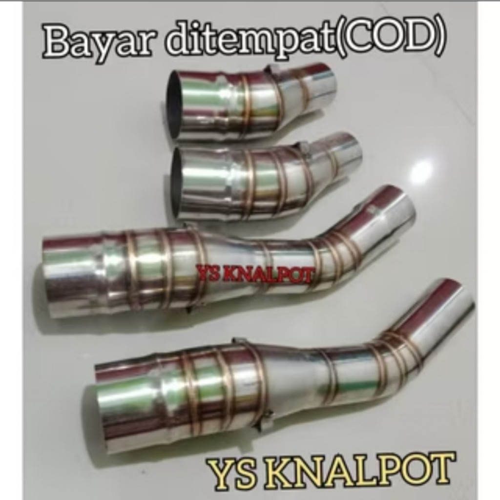 Slip on Penyambung Knalpot racing dari leher Ori Ninja 250 fi karbu Cbr loka Mt25  Cb new CB 150 X  