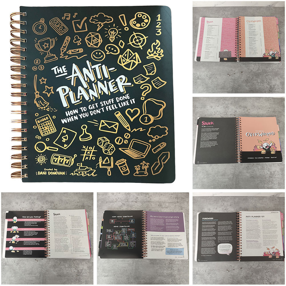 

Anti-Planner How To Get Sht Done When You Don't Feel Like It Journal Anti-Planner Tag Book 2024 Creative Planner ADHD Planner