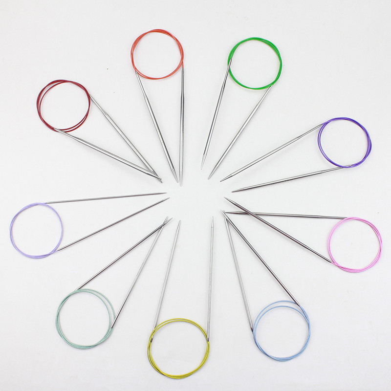 

Lotus himalaya 80cm Stainless Steel Fixed Circular Needle, Smooth & Shiny for Knitting