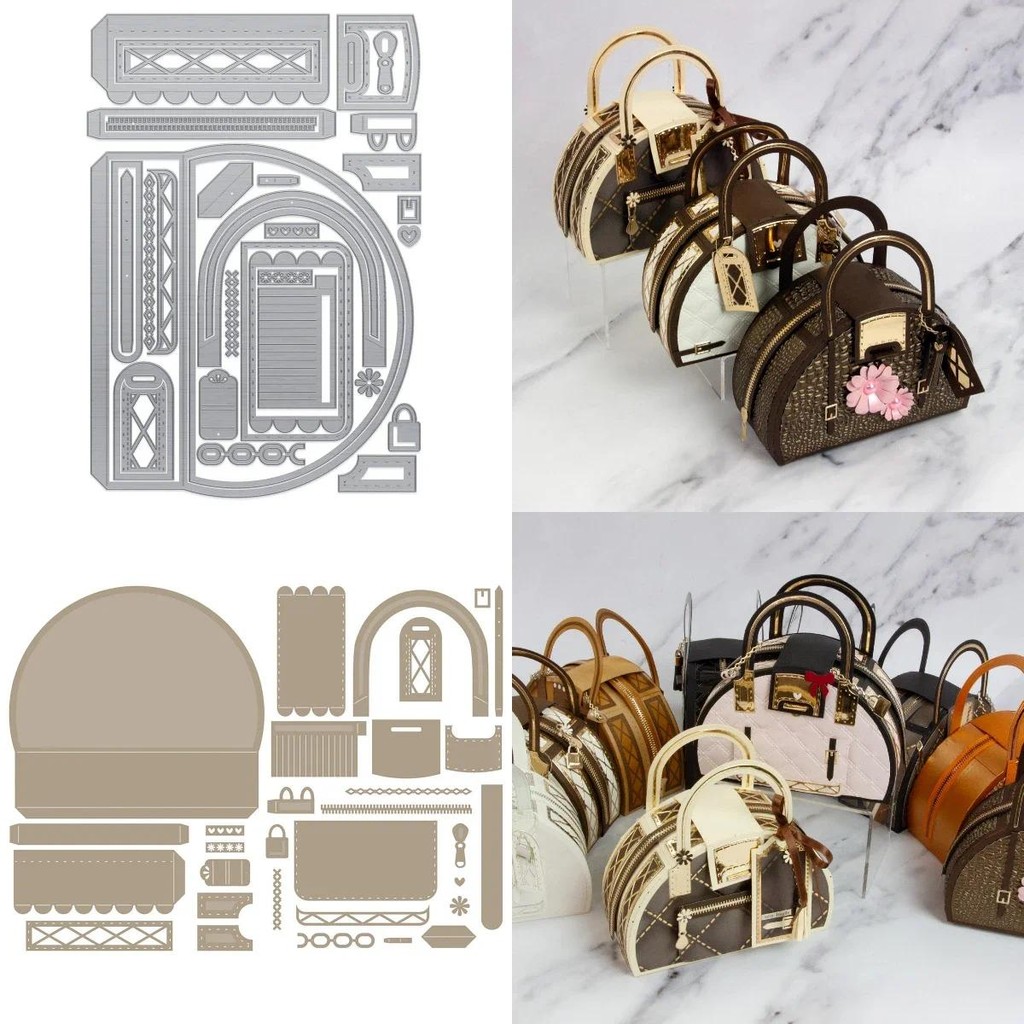 

Retro Bag Metal Cutting Dies Scrapbook Diary Decoration Stencil Embossing Template DIY Greeting Card Handmade 2025 New