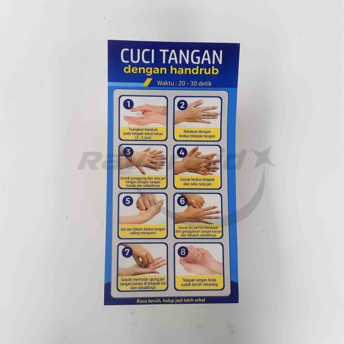 

Stiker Petunjuk Cuci Tangan dg Handscrub