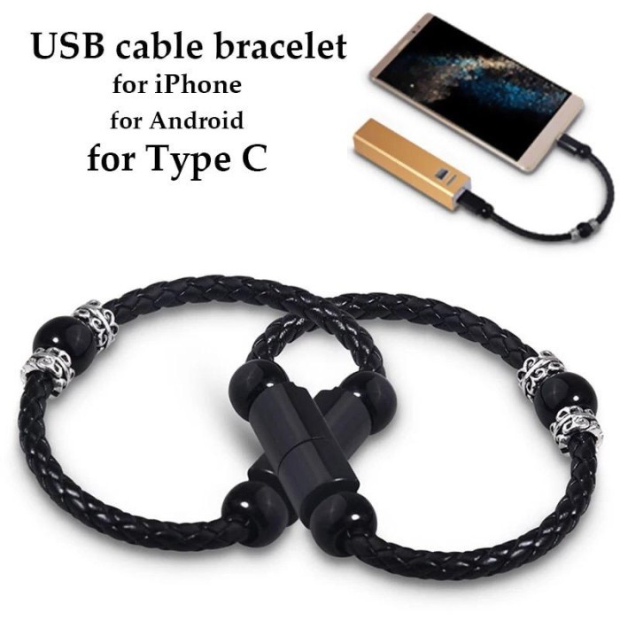 Gelang Kabel Data Charger Handphone Multifungsi - Type-C