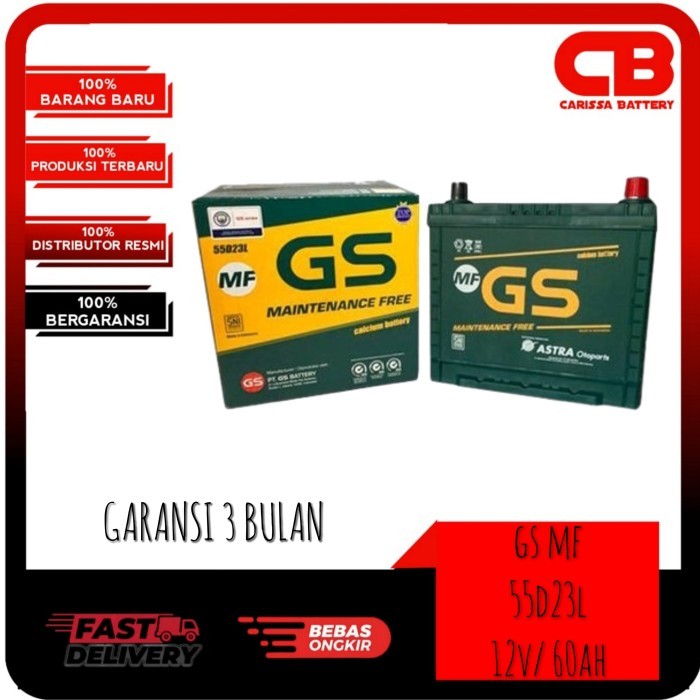AKI GS ASTRA MF/kering 55d23l 12v-60ah