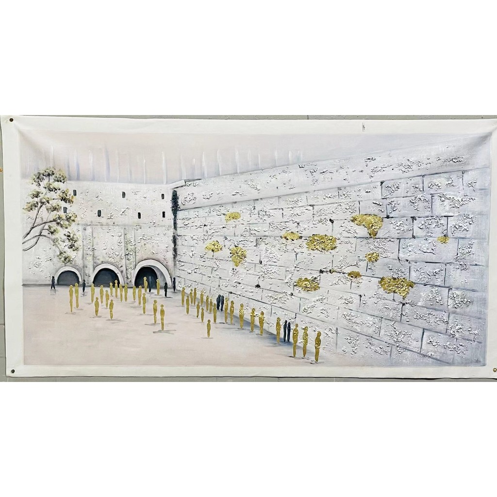 

Customize pictures Prayer on the Wall of je paintings High Quality Handmade Canvas Oil Painting For Home Decor living room