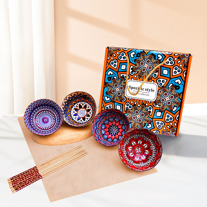 Hampers Mangkok Set Japanesse / Mangkok Souvenir Bohemian Style / Bowl Set Japanesse Souvenir / Gara