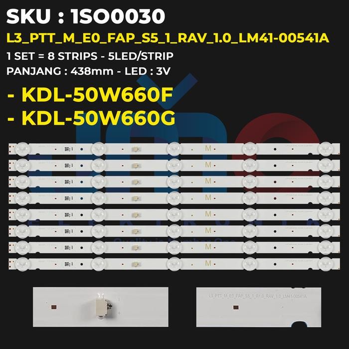 CT99 Backlight TV for 50 Inch KDL-50W660F KDL-50W660G L3_PTT_M_E0_FAP_S5_1_RAV_1.0_LM41-00541A