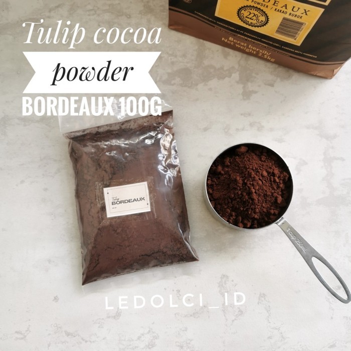 

PROMO~Best Seller TULIP COKLAT BUBUK COCOA POWDER BORDAUX BURGUNDY NOIR 100 GRAM - BORDEAUX 100GR