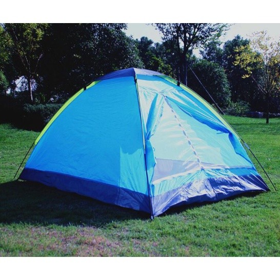 Tenda Double Layer Door Camping Tent / Tenda Camping Blue