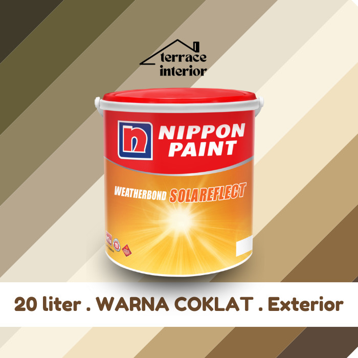 Cat Tembok Exterior Solareflect Nippon Paint Warna Cokelat 20 L