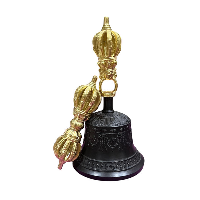 Vajra Bell Lonceng Vajra Sembilan Cabang Dehradun Ukuran Besar Good Quality