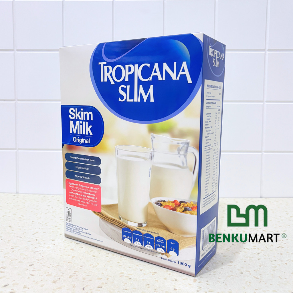 

Tropicana Slim Susu Skim Original 1000 gram - Bantu Turunkan Kolesterol