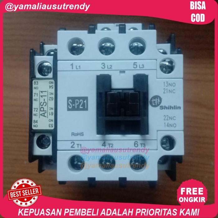 Kontaktor Shihlin S-P21a 2no 2nc