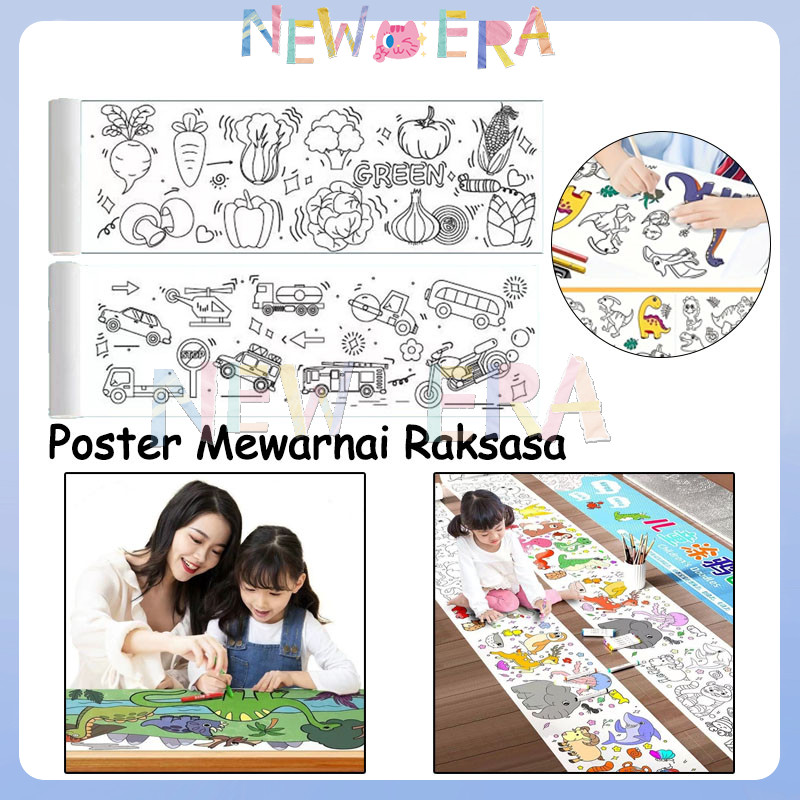 

Mewarnai Graffity Coloring Paper Kertas Mewarnai Jumbo Roll Paper