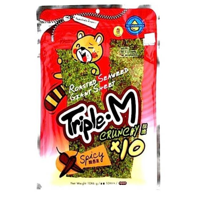

ARFSHOPTriple M Roasted Seaweed Giant Sheet - Rumput Laut Thailand - Snack