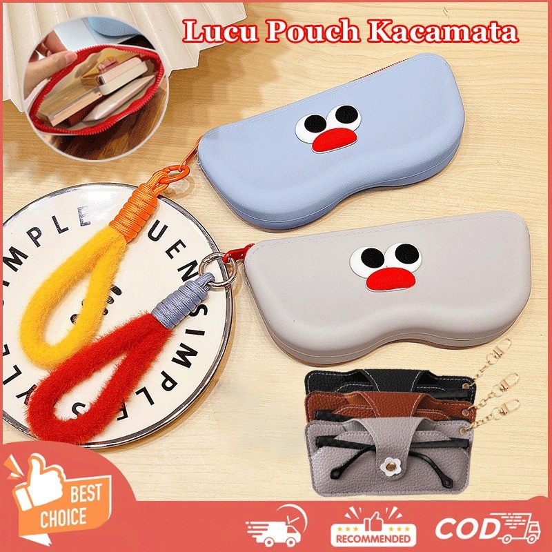 Pouch Kacamata Silika Sunglasses Pouch Kacamata Gantung Tas Tempat Penyimpanan Kacamata Portable Gan