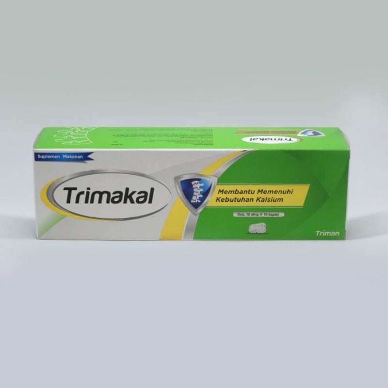 TRIMAKAL - Calcium Lactate Pentahydrate 500 mg Box 100 kaplet