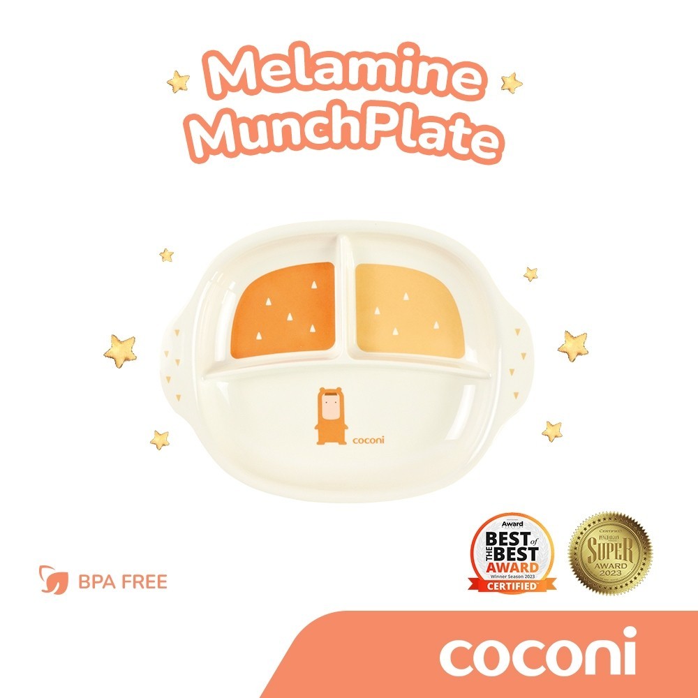 COCONI Melamine MunchPlate - Piring Makan Anak Bayi