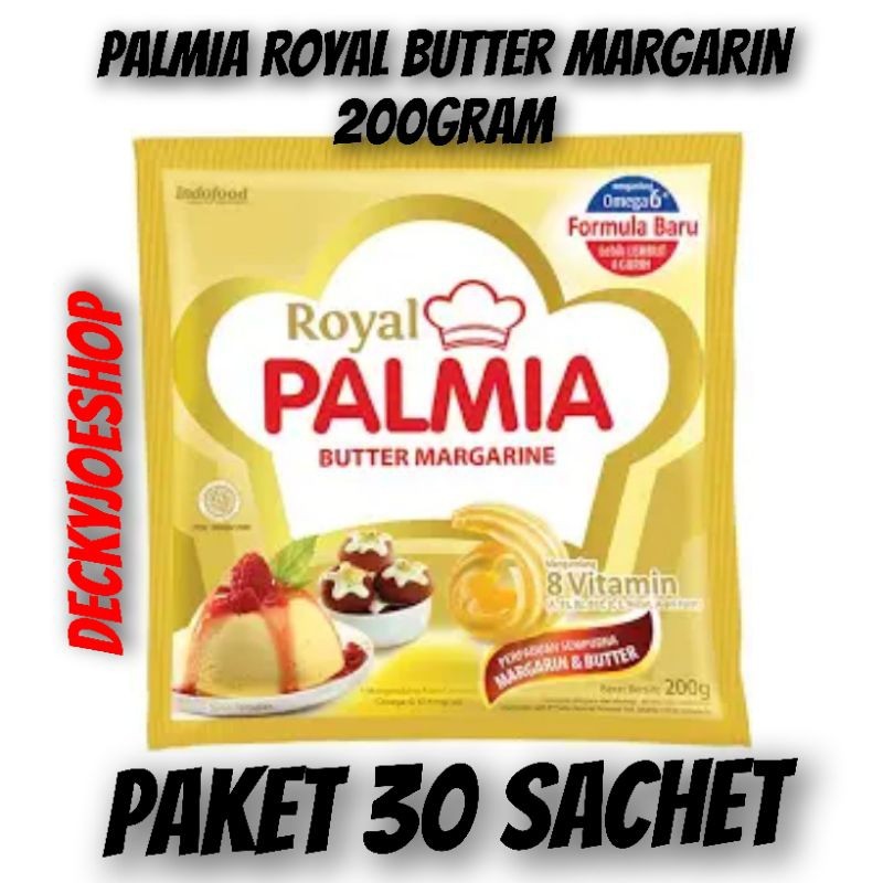 

Palmia royal butter 200gr paket 30 sachet EXP : FEBRUARI 2026