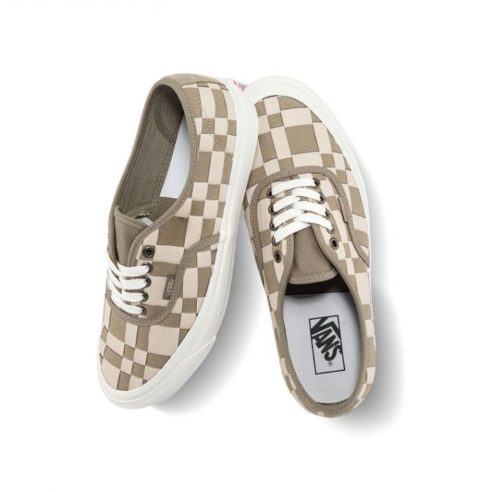 VANS AUTHENTIC 44 DX WOVEN CHECKERBOARD BROWN KHAKI ORIGINAL
