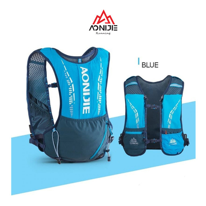 Aonijie C9102S Hydration Backpack Vest 5L Marathon Running - BLUE